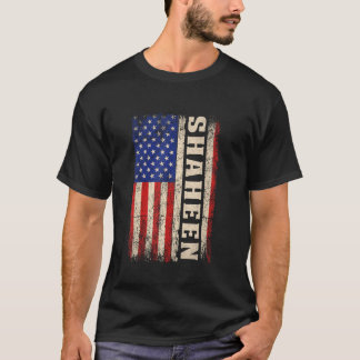 SHAHEEN Nachname Shirt SHAHEEN Name American Flag