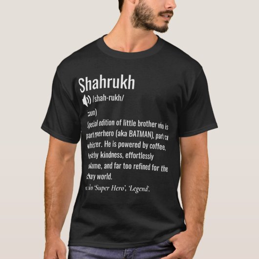 Shahrukh-Definition Bruder retro T-Shirt (Vorderseite)