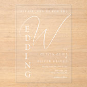 Shailene White Wedding Acryleinladungen (Vorderseite)