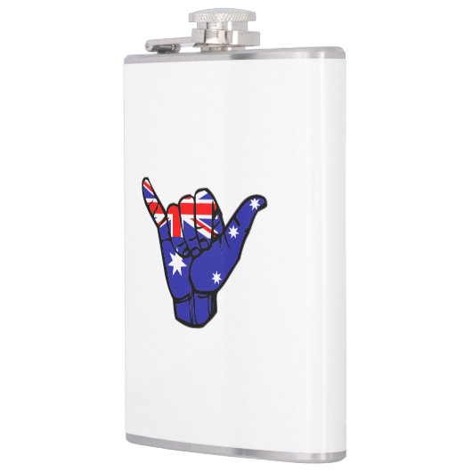 Shaka Australia Flag Flachmann (Links)