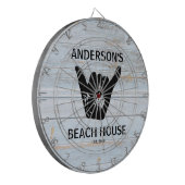 Shaka Beach House Surfer Dartscheibe (Vorderseite Links)