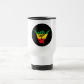 Shaka Hände mit Reggae-Farben Reisebecher (Mittel)