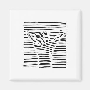 Shaka-Handzeichen Lockere Aloha-Hawaiianische Begr Magnet