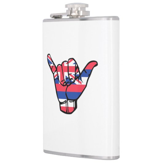 Shaka Hawaii Flag Flachmann (Links)
