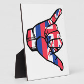 Shaka Hawaii Flag Fotoplatte (Seite)