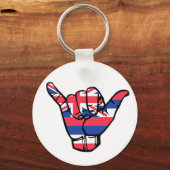 Shaka Hawaii Flag Schlüsselanhänger (Vorderseite)