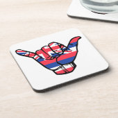 Shaka Hawaii Flag Untersetzer (Linke Seite)