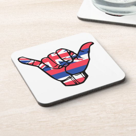 Shaka Hawaii Flag Untersetzer (Linke Seite)