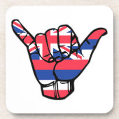 Shaka Hawaii Flag Untersetzer (Vorderseite)