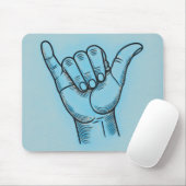 Shaka Mousepad (Mit Mouse)