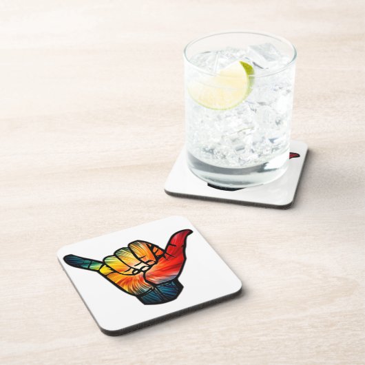 Shaka Rainbow Getränkeuntersetzer (Rechte Seite)