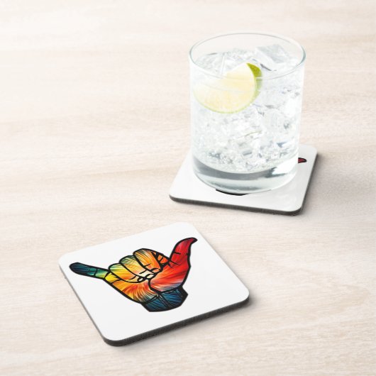 Shaka Rainbow Getränkeuntersetzer (Rechte Seite)