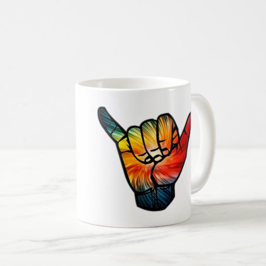 Shaka Rainbow Kaffeetasse (VorderseiteRechts)