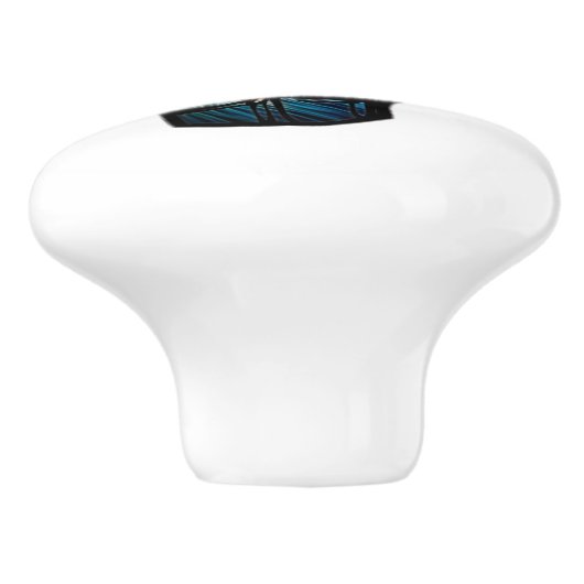 Shaka Regenbogen Keramikknauf (Seitenansicht)