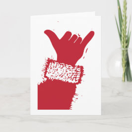 Shaka Santa Feiertagskarte