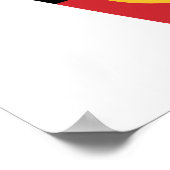 Shaka-Schild der australischen Aborigine-Fahne Poster (Ecke)