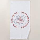 Shaka, shaka hand, Strandtuch (Vorderseite)