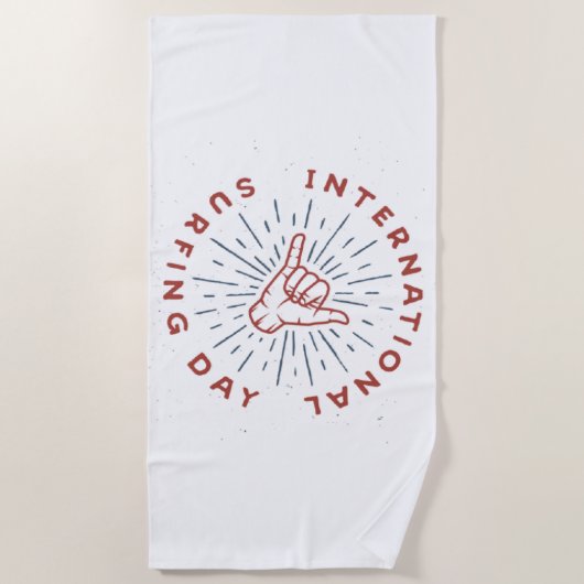 Shaka, shaka hand, Strandtuch (Vorderseite)