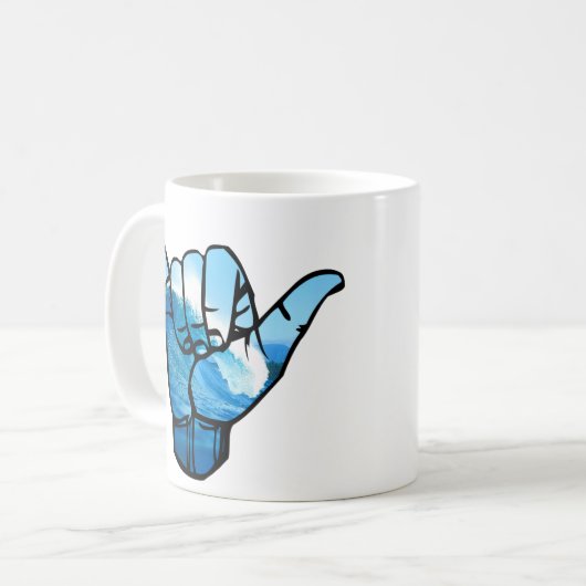 Shaka Sign Wave Kaffeetasse (Vorderseite Links)