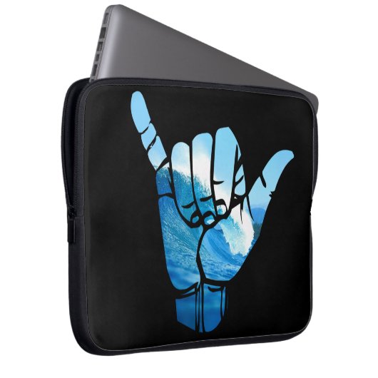 Shaka Sign Wave Rip Curl Laptopschutzhülle (Vorne Rechts)