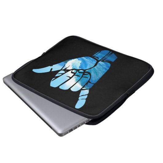 Shaka Sign Wave Rip Curl Laptopschutzhülle (Vorne Knopf)