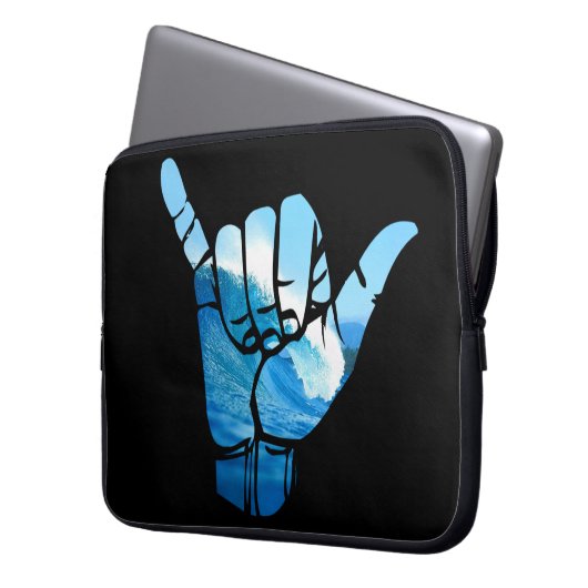 Shaka Sign Wave Rip Curl Laptopschutzhülle (Vorderseite Links)