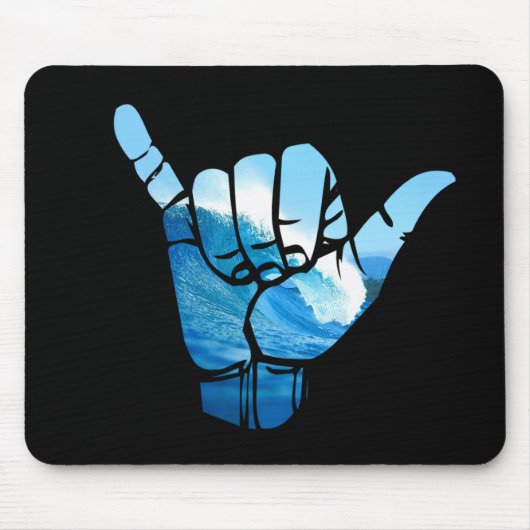 Shaka Sign Wave Rip Curl Mousepad (Vorne)