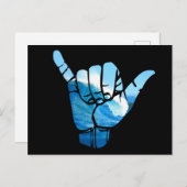 Shaka Sign Wave Rip Curl Postkarte (Vorne/Hinten)