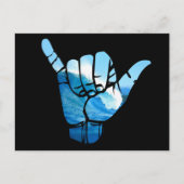 Shaka Sign Wave Rip Curl Postkarte (Vorderseite)