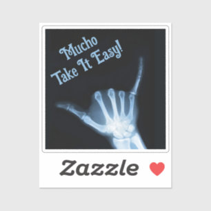 Shaka Sign X-Ray (Hang Loose) Aufkleber