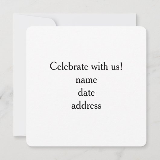 Shaka Sign X-Ray (Hang Loose) Einladung (Rückseite)