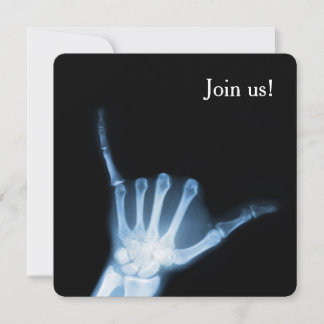 Shaka Sign X-Ray (Hang Loose) Einladung