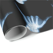 Shaka Sign X-Ray (Hang Loose) Geschenkpapier (Rolleneckpunkt)