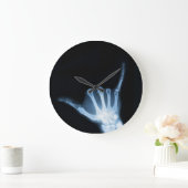 Shaka Sign X-Ray (Hang Loose) Große Wanduhr (Zuhause)