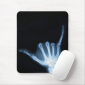 Shaka Sign X-Ray (Hang Loose) Mousepad (Mit Mouse)
