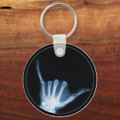 Shaka Sign X-Ray (Hang Loose) Schlüsselanhänger (Vorderseite)