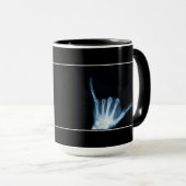 Shaka Sign X-Ray (Hang Loose) Tasse (VorderseiteRechts)