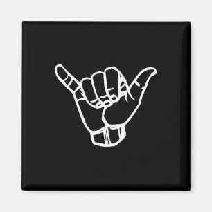 Shaka Surf Schild Cool Vintage Surfer Surfing Gesc Magnet