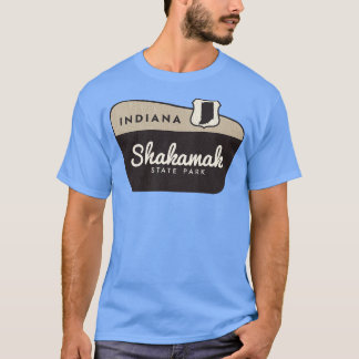 Shakamak Staat Park Indiana Begrüßungszeichen T-Shirt