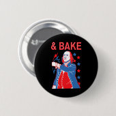 "Shake and Ke Drink American Präsidenten glücklich Button (Vorne & Hinten)