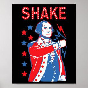 "Shake and Ke Drink American Präsidenten glücklich Poster