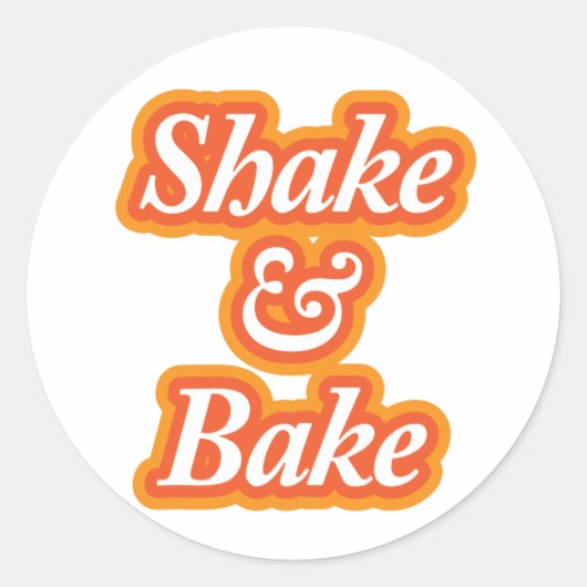 Shake & Bake Runder Aufkleber (Vorderseite)