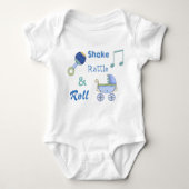 Shake Rattle and Roll Baby Boy's Bodysuit Baby Strampler (Vorderseite)