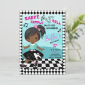 Shake, Rattle, Roll Birthday Einladungskarte (Stehend Vorderseite)