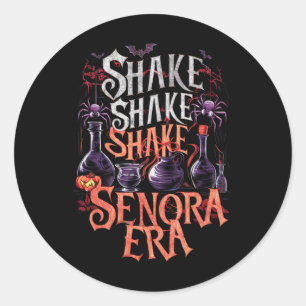 Shake Senora Era Retro Vintag Halloween Spooky Se Runder Aufkleber