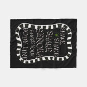 Shake Shake Senora Funny Halloween Fleecedecke (Vorderseite (Horizontal))