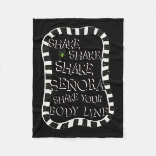 Shake Shake Senora Funny Halloween Fleecedecke