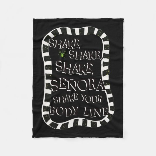 Shake Shake Senora Funny Halloween Fleecedecke (Vorderseite)
