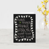 Shake Shake Senora Funny Halloween Karte (Gelbe Blume)