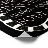 Shake Shake Senora Funny Halloween Poster (Ecke)